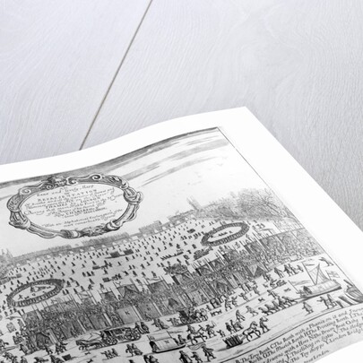 The Frost Fair of the winter of 1683-84 on the Thames, with Old London Bridge in the Distance. c.1684 by English School