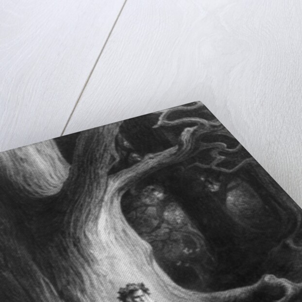 The Enchanter Merlin and the Fairy Vivien in the forest of Broceliande by Gustave (after) Dore