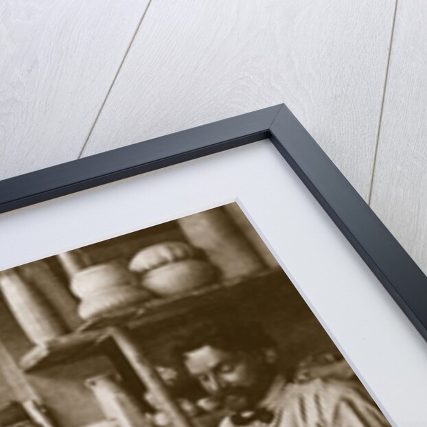 The Martin brothers in the studio at the Southall Pottery by English Photographer