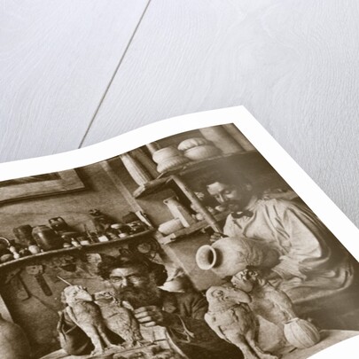 The Martin brothers in the studio at the Southall Pottery by English Photographer