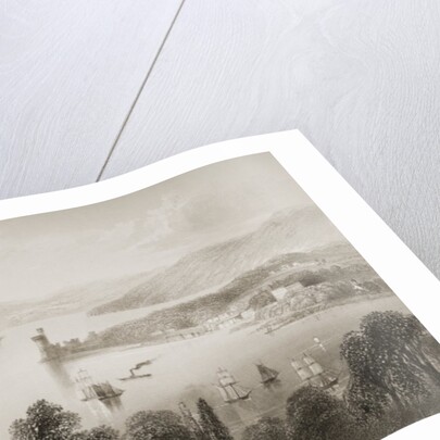 The Cork River from below Glanmire Road, County Cork, Ireland by William Henry Bartlett