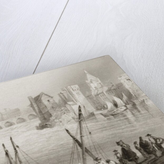 View of Galway from the Claddagh, County Galway, Ireland by William Henry Bartlett