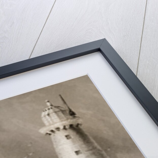 South Wall Lighthouse with Howth Hill in the Distance, Dublin by William Henry (after) Bartlett