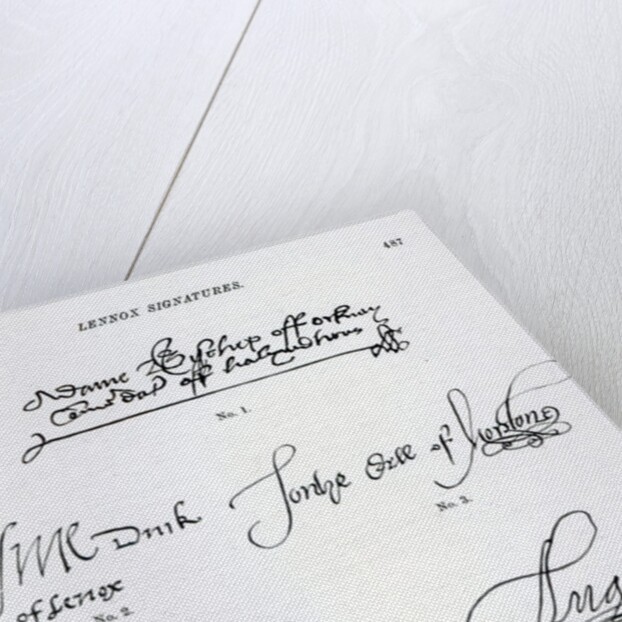 Signatures of 16th and 17th century Scottish clergy and aristocracy by Anonymous