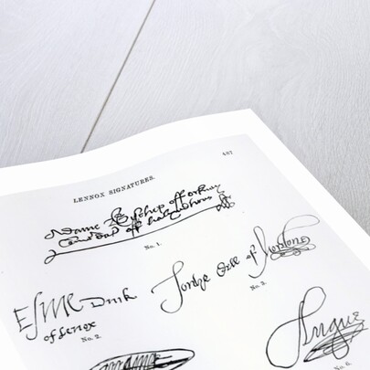 Signatures of 16th and 17th century Scottish clergy and aristocracy by Anonymous