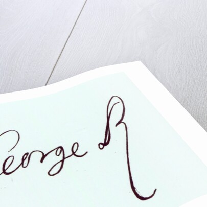 Signature of George II by Anonymous