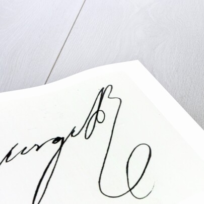 Signature of George IV by Anonymous