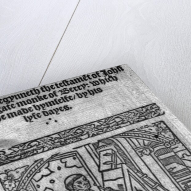 John Lydgate at his desk, c.1515 by English School