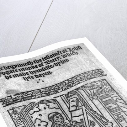 John Lydgate at his desk, c.1515 by English School