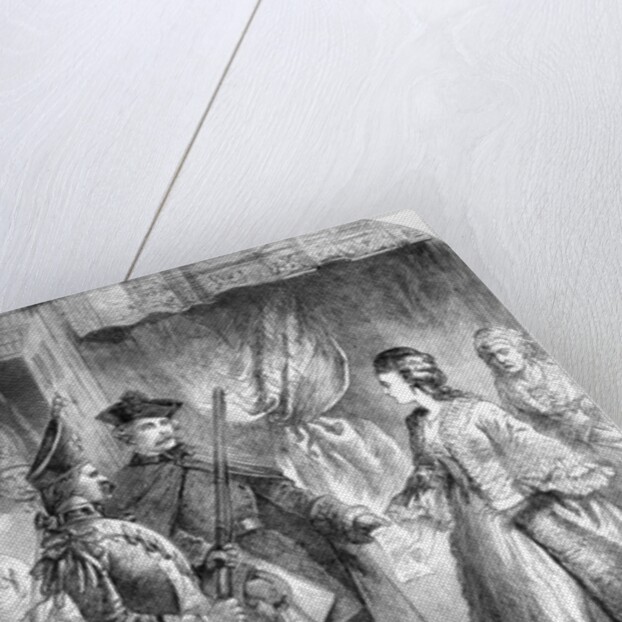 The Arrest of Caroline Matilda, Queen of Denmark and Norway in 1772 by English School