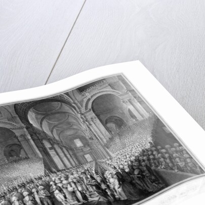 Thanksgiving service in St.Paul's Cathedral, celebrating the recovery of King George III, 23rd April 1789 by English School