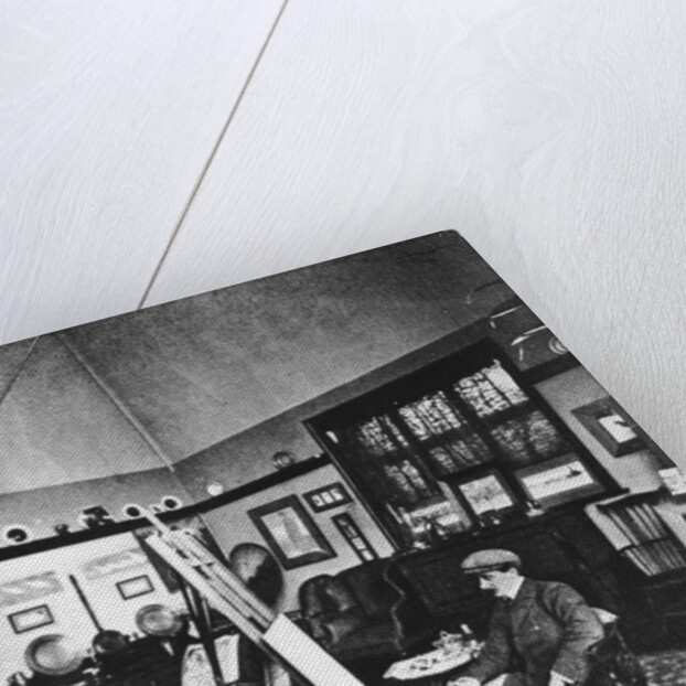 Cecil Aldin in his studio by English Photographer