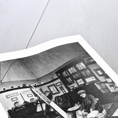 Cecil Aldin in his studio by English Photographer