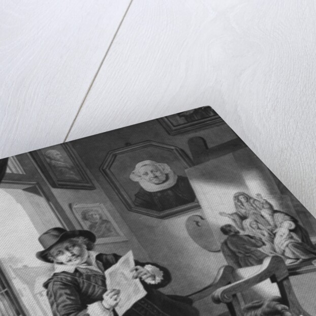 Rembrandt in his studio by Jan Stolker