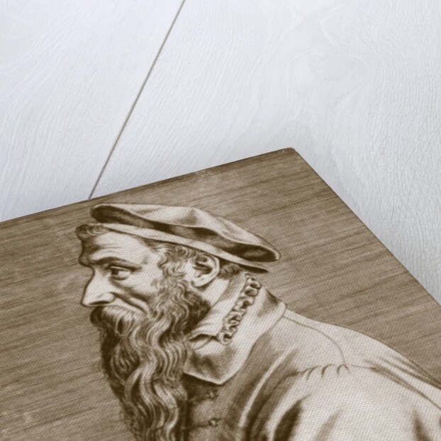 Portrait of Pieter Brueghel the Elder pub. 1572 by Theodor Galle