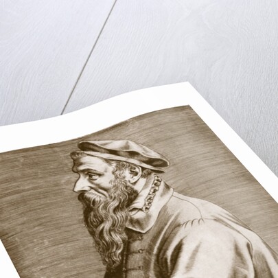 Portrait of Pieter Brueghel the Elder pub. 1572 by Theodor Galle