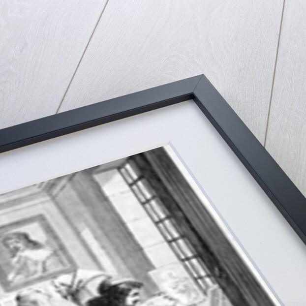 Plate engravers working with gallery behind, 1643 by Abraham Bosse