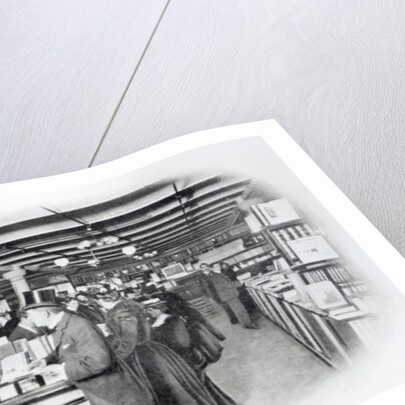 Book Department at an Army and Navy store, c.1900 by English Photographer