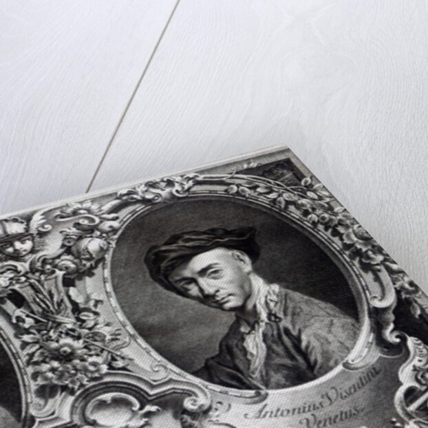 Canaletto and Antonio Visentini, engraved by Visentini by Giambattista (after) Piazzetta