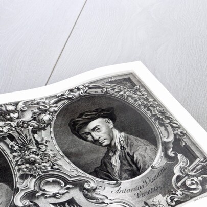 Canaletto and Antonio Visentini, engraved by Visentini by Giambattista (after) Piazzetta