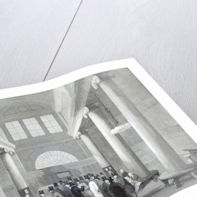 Stock Exchange, engraved by Henry Melville, c.1842 by John (after) Gilbert