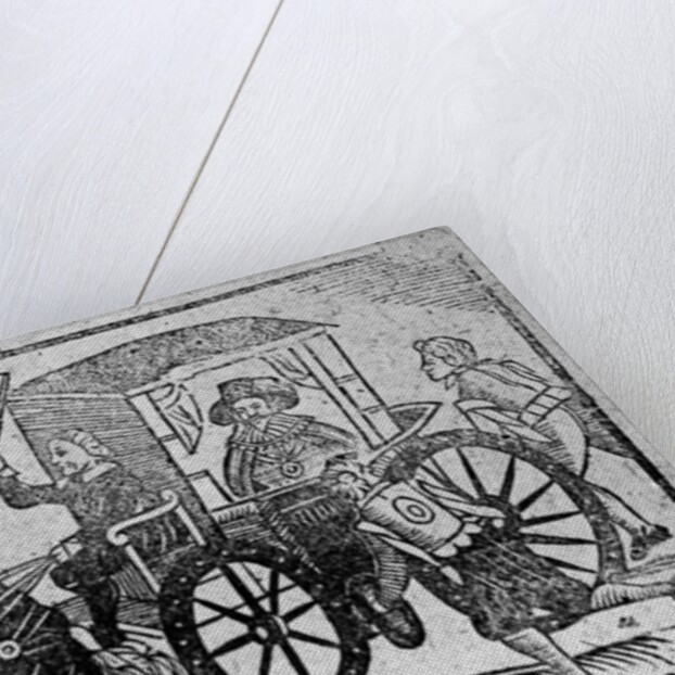 A nobleman in his carriage by English School