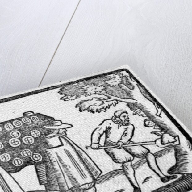 To a new Court Tune, the burial by English School