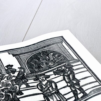 Christmas Entertainment, an illustration from 'A Book of Roxburghe Ballads' by English School