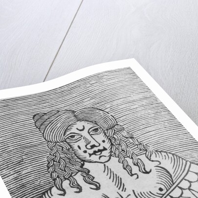 A Tudor Lady with bared breasts by English School