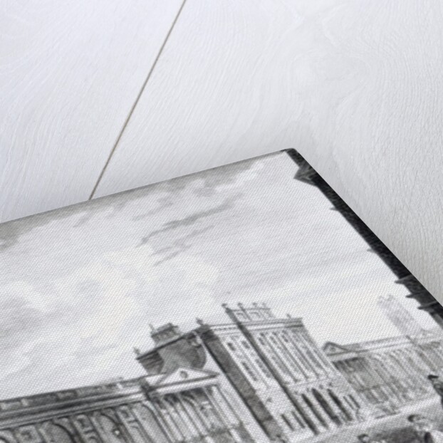 A View of the Bank of England, Threadneedle Street, London, 1797 by English School