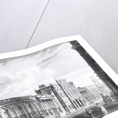 A View of the Bank of England, Threadneedle Street, London, 1797 by English School