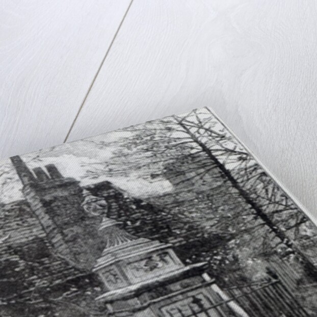 Hogarth's tomb in Chiswick Churchyard by English School