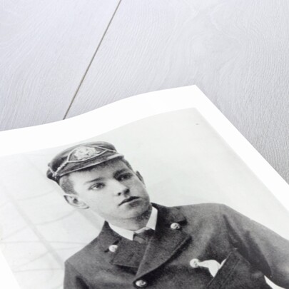 Ernest Shackleton, aged 16, wearing his White Star Line uniform, 1890 by English Photographer