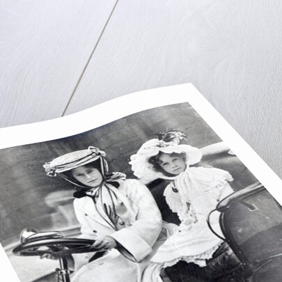 Millicent, Duchess of Sutherland and her daughter at the first meeting of the Ladies Automobile Club, 1903 by English Photographer