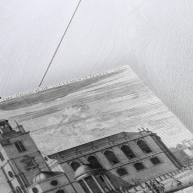 The South Prospect of the Church of St. Clements Danes, London by Johannes Kip