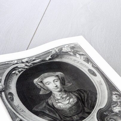 Anne of Cleves, engraved by Jacobus Houbraken, 1740 by Hans (after) Holbein the Younger