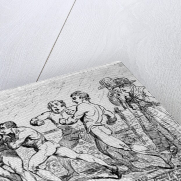 The Famous Battle Between Richard Humphreys and Daniel Mendoza, January 9th 1788 by James Gillray