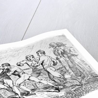 The Famous Battle Between Richard Humphreys and Daniel Mendoza, January 9th 1788 by James Gillray