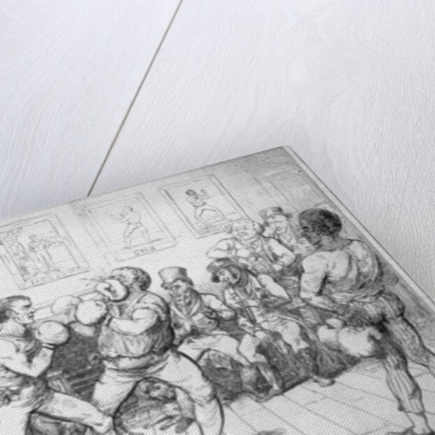 Sparring, 1817 by Isaac Robert Cruikshank