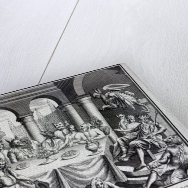 The diabolical maskquerade, or the the dragons-feast as acted by the Hell-Fire-Club, at Somerset House in the Strand, c.1721 by English School