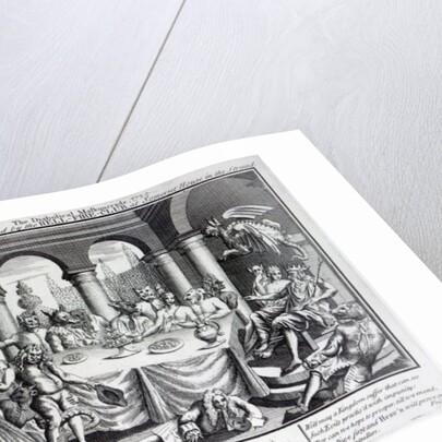 The diabolical maskquerade, or the the dragons-feast as acted by the Hell-Fire-Club, at Somerset House in the Strand, c.1721 by English School