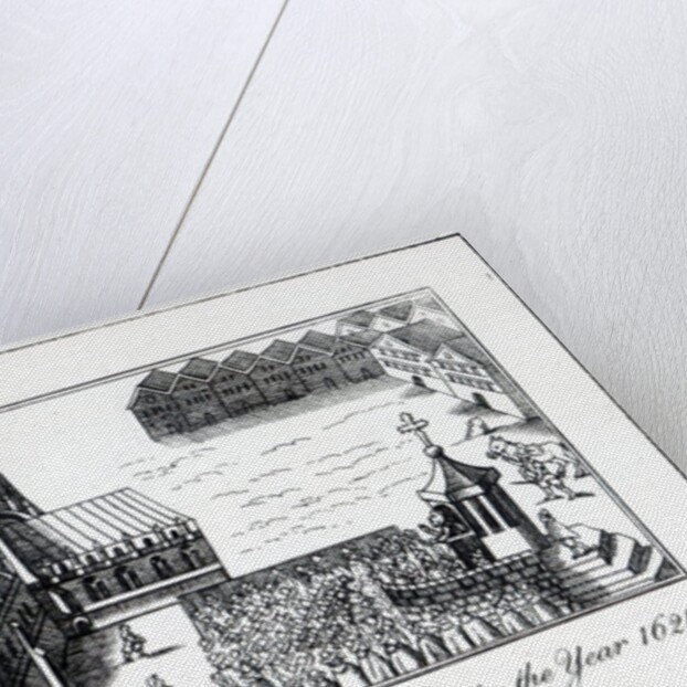 View of St. Paul's Cross as it appeared in the year 1621 by English School