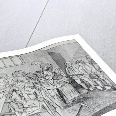 A Bond and Judgement, Sir John Fielding presiding over the Bow Street Court, 1779 by English School