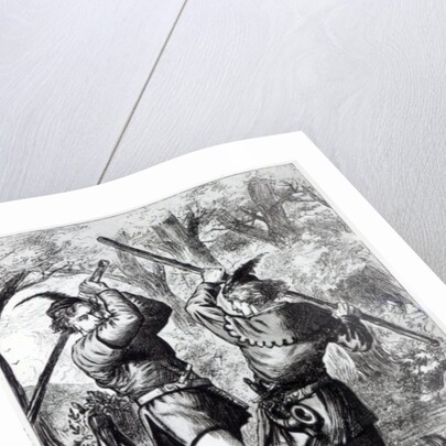 Robin Hood and Little John by English School