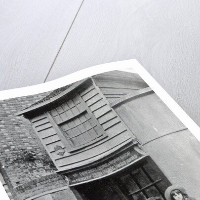 Children outside John Pounds's workshop, from which he ran the first Ragged school by English Photographer