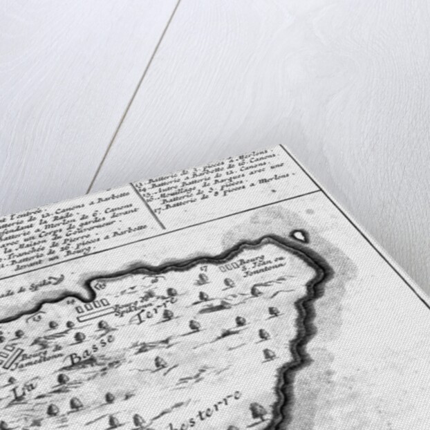 Map of Barbados by French School