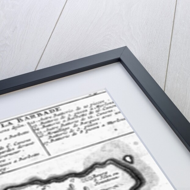 Map of Barbados by French School