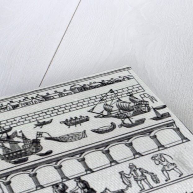 Billingsgate Market, London, after an original drawing from c.1598 by English School