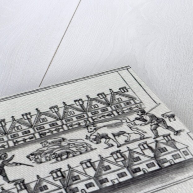 Escheape Market, after an original drawing from c.1598 by English School