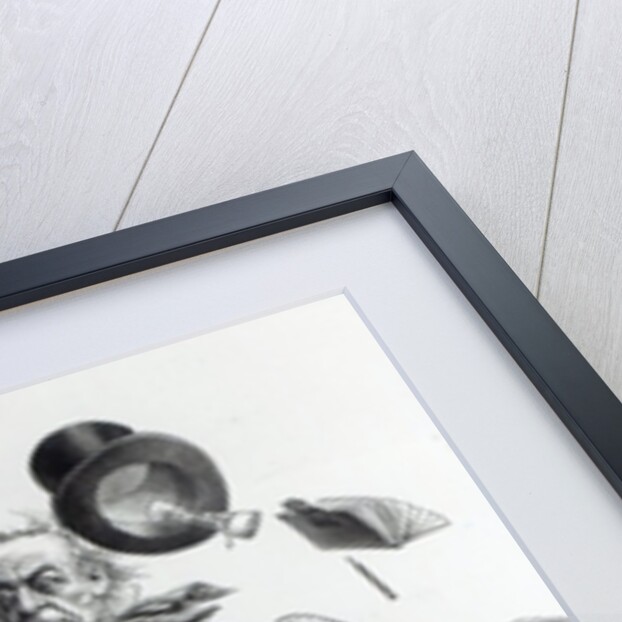 Gladstone being kicked out of parliament, c.1894 by Tom Merry